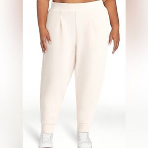 Avia ScubaKnit Pleat Joggers with Pockets, Women’s Size XXXL